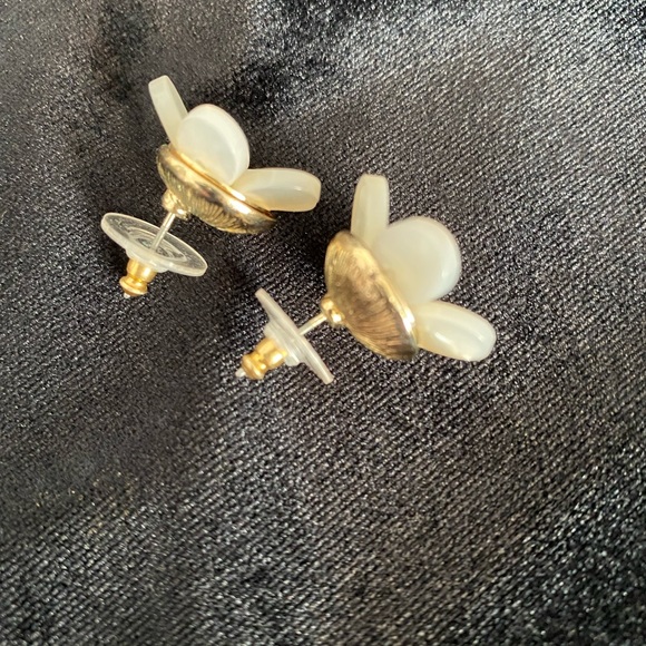 Mother of Pearl 14k Plated Earrings - Picture 3 of 4